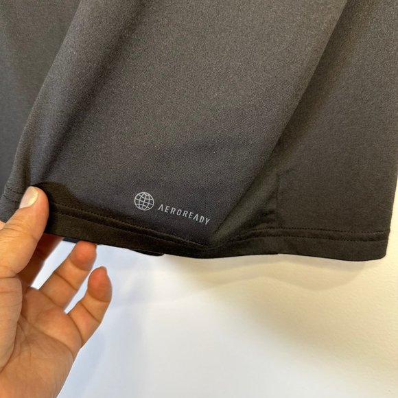 Adidas Black Aeroready training workout minimal tee 1X - Picture 9 of 11